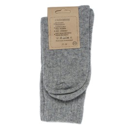 WEST COAST KNITWEAR Womens Fine Cashmere and Merino Wool Super Soft and Warm Socks (Dark Grey)