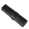 [ATELIER WEISS] Genuine Leather Roll Pen Case, Black, Casual