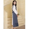 TOWYYO Women's Apron, Cute, Stylish, Frill, Pocket, Shoulder Bag, Kitchen,