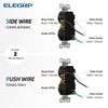 ELEGRP 15 Amp 125V Duplex Receptacle Outlets, Standard Electrical Wall