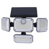 Solar Outdoor Street Light 4 Rotating Head Flexible Foldable IP64