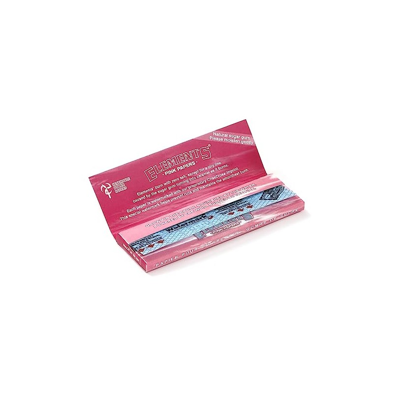 Elements PINK size 1 1/4 rolling paper - 10 booklets