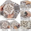 Thickened Frosted Vinyl Floor Wall Tile Sticker, Self-Adhesive Peel and