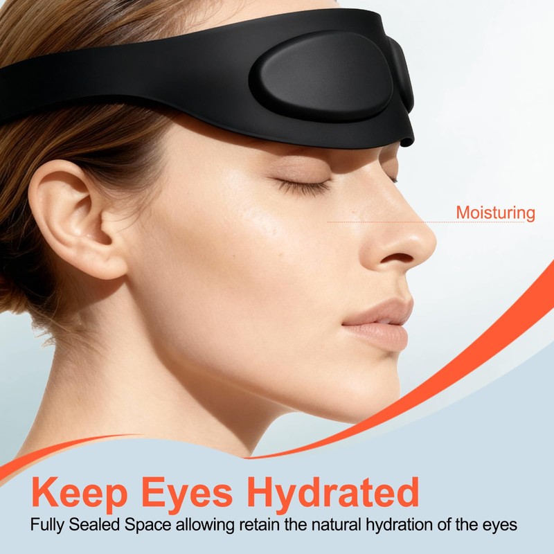 TSYL Travel Sleep Mask: Ultra Lightweight 3D Contoured Sleep Eye