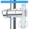 WUBAYI Shower Head Holder with 2 Hooks, Universal Shower Bracket