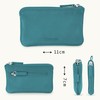 LEDEROW Leather Key Case [2 Separate Compartments] Zip for Men