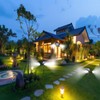 MOLEBIT Solar Outdoor Spotlights, 1400-Lumens Bright 36 LED Motion Sensor
