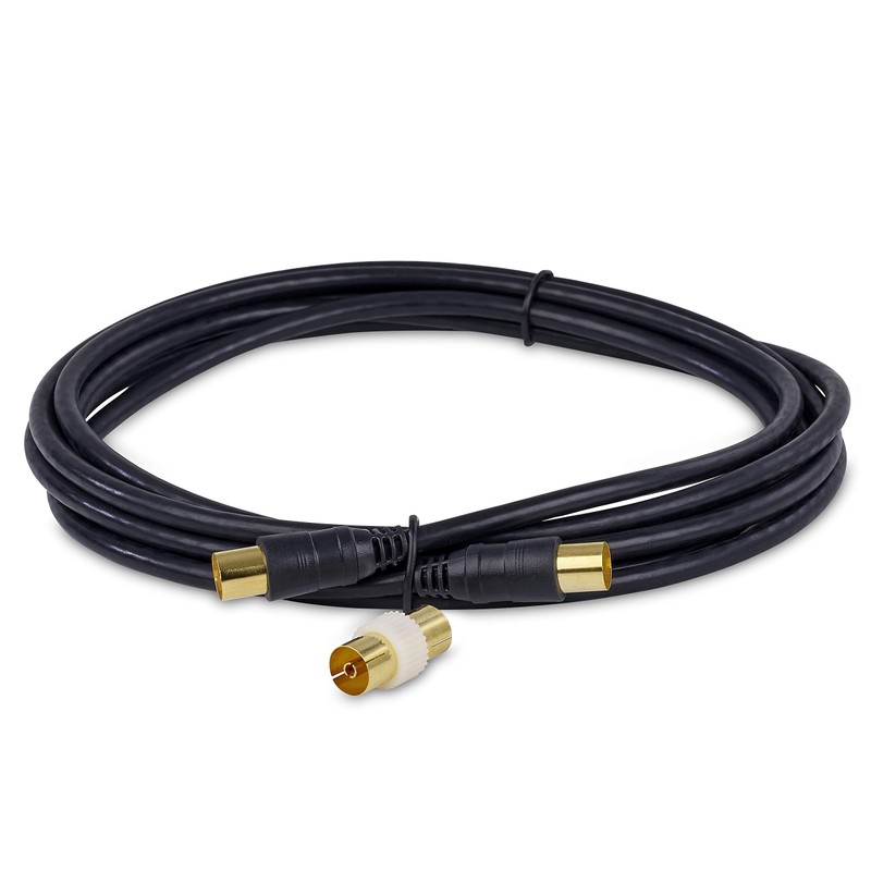 SSL Satellites 5 Meter 3C-2V Black Cable TV Aerial Lead