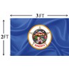 OEIDABXU Minnesota State Flag 2x3FT Durable Fabric Screen Printed With
