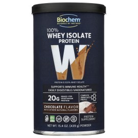 Biochem Biochem, Whey Protein Powder, 20g of Protein to Support Muscles and Intense Workouts, Chocolate, 15.4 oz