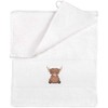 Azeeda 'Highland Cow' Flannel/Guest Towel (TL00048254)