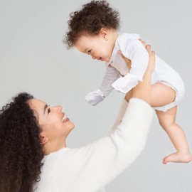 16 Pairs Newborn Baby Cotton Mittens No Scratch Gloves Unisex Newborn Mittens for baby Boys Girls 0-6 Months (Eye-catching Color)