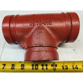 Victaulic F024002P00 FireLock Figure 002 2-1/2" Grooved Tee Ductile Iron NeW