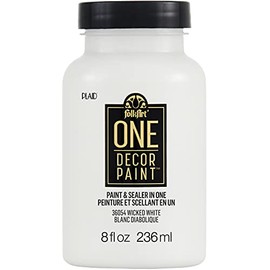 FolkArt 36054 One DÃ©cor Paint, 8 oz, Wicked White