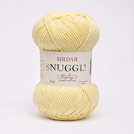 Sirdar Snuggly Replay DK Double Knitting, 50% Cotton, 50% Acrylic, Premium Yarn for Knitting and Crochet, Banana Split Yellow (110), 50g