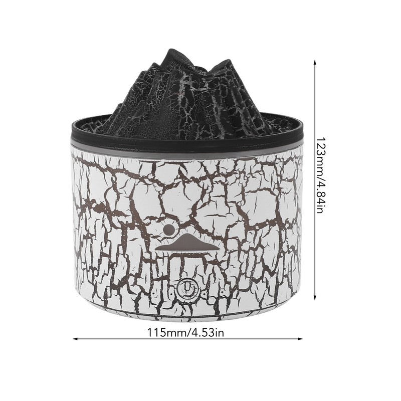 Volcano Diffuser 5V 180ml Relaxing Auto Off Warm Atmosphere Flame