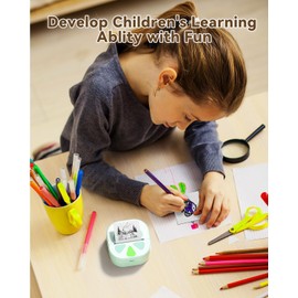 Anycash Sticker Printer, Print Pod Mini Printer Bluetooth Inkless Sticker Maker with Stickers, Portable Thermal Printer Phone Printer for DIY Creation, Anatomical Diagrams, Photos, Study Notes