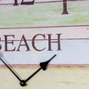 Wall Clock Diameter 45 cm Beach Colourful Wooden Clock Maritime