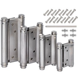 1 Pair Stainless Steel Hinges 100 mm Swing Door Hinge Swing Door Wooden Door Garden Gate Salon Door Garden Door Saloon Door Lattice Door Hinge Double Hinge