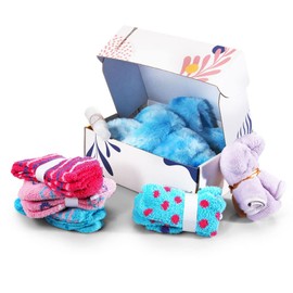 VERY PERI Luxury Yellow Curated Gift Box for Her – Gift Box for Her from The Heart – Women Pamper Gift Box for Special Occasions – Assorted Gift Box with Slippers Socks Body Lotion Towel