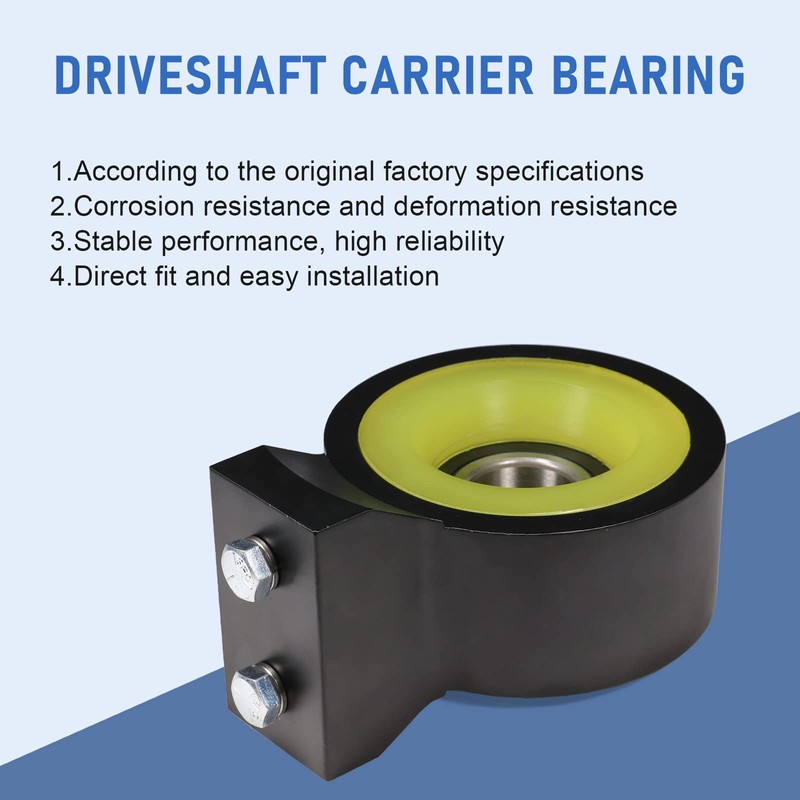 Heavy Duty Aluminum Poly Drive Shaft Carrier Bearing Replacement for