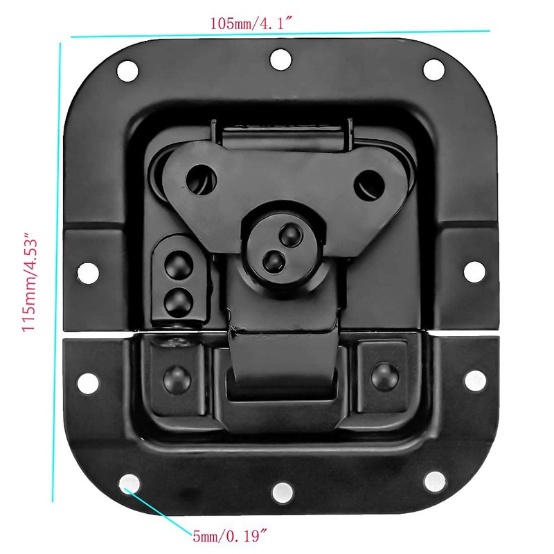 Semetall 2 Pack 4.4x4.1 Inch Heavy Duty Metal Spring Loaded