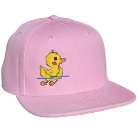 Children's cap for boys and girls: squeaky duck cap, duckling cap, bath duck hat, light pink, Unit size