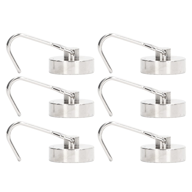 6Pcs Swing Magnetic Hook Set No Drilling Need Decorative Beautiful