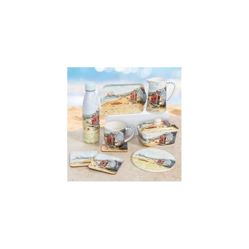 The Leonardo Collection LP94783 Sandy Bay Seaside Beach Huts Milk