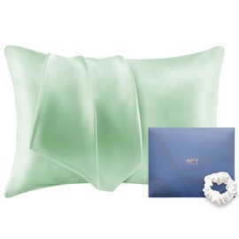 AIFY Silk Pillowcase, 100% Silk, Pillow Cover, 6A Class, Single Sided Silk Pillowcase, 35, 50, Beautiful Hair, Skin, Washable, Gentle on Sensitive Skin, Good Breathability, Reduces Friction