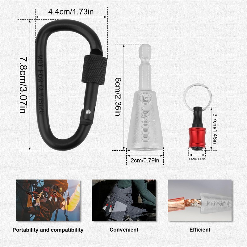 2pcs Wire Twister Tool for Drill, Wire Driver with 2