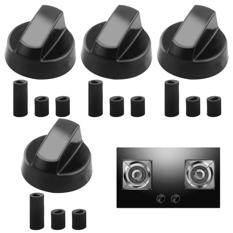 Oupdate 4 Pcs Cooker Knobs Replacement Oven Knobs Universal for