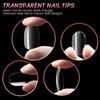 Nagel Tips für Gelnägel Oval Nageltips Nail Tip 500 Stücke