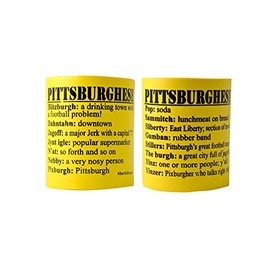 Can Cooler Pittsburghese Yellow