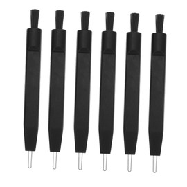 Healvian 6pcs Nylon Earwax Remover Cleaning Tool Shaped Brushes for Maintenance Safe and Cleaning Accessories for Ear Hygiene