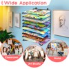 Vowcarol 2 Pack Art Drying Rack for Classroom, 9 Shelves