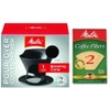 Melitta Pour Over Coffee Cone Brewer & #2 Filter Natural