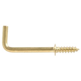 The Hillman Group The Hillman Group 852424 1 In. Solid Brass Shoulder Hook 3-Pack
