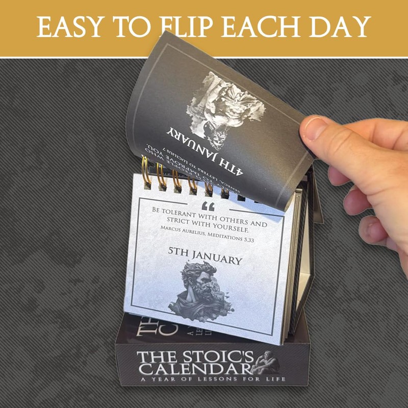 Daily Stoic Desk Calendar – 366 Day Perpetual Calendar UK