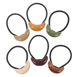 Gatuida 6pcs High Elastic Hair Ties Geometric Ponytail Holders with No Metal Design Gentle Hair Bands for Women and Non Damaging Elastic Bands for Daily and Sports Use