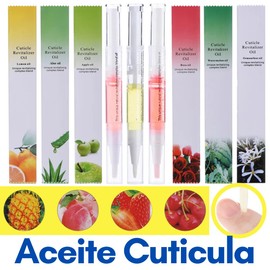 UNIVERSOENLÍNEA.COM - 2 Aceite Hidratante Revitalizante Natural Para Uña Cutículas Manicure Esmalte de Nutrición Para Uñas Húmedas Aplicador Lápiz Aroma Frutal Reparación Cutículas (Mora azul)