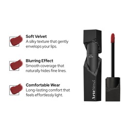 ArteSinsa Silky Blur Tint 5 Colors | Soft Velvet Texture & Semi-Matte Finish | Long-Lasting & Close-adhering, Blurring effect, Subtle Shades | Korean Lip Stain (005 Appear, 0.1 Fl oz)