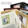 Hakuba Carre FSQCR-WT2L2 Square Wooden Photo Frame, 2L Size, 2-Sided,