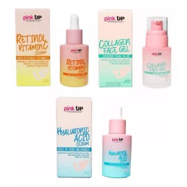 Pink Up Serum Vitamina C + Ácido Hialurónico + Gel Colágeno Pink Up