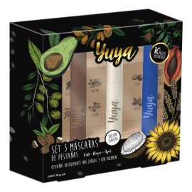 Yuya - Set 3 Máscaras Pestañas 10 Aceites - Negra,café,azul Multicolor
