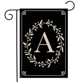 Briarwood Lane Classic Monogram Letter A Garden Flag Everyday 12.5" x 18"