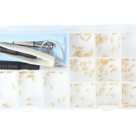 Eyeglasses Repair Kit, Glasses Repair Screws with Screwdriver/Tweezer/Screws Caps/Washers/Nuts, for Glasses Repair Clock Watch