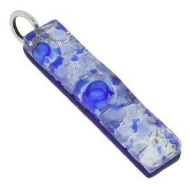 GlassOfVenice Murano Glass Venetian Reflections Stick Pendant - Periwinkle