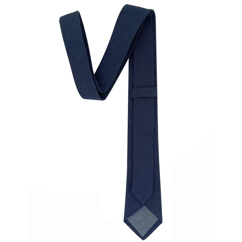 Kebocis Corbata de algodón para niños, Azul marino, 47"