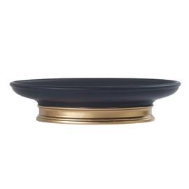 Avanti Linens - Soap Dish, Guest Bathroom Essentials, Countertop Bathroom Accessories, Modern Home Decor (Memphis Collection, Black)